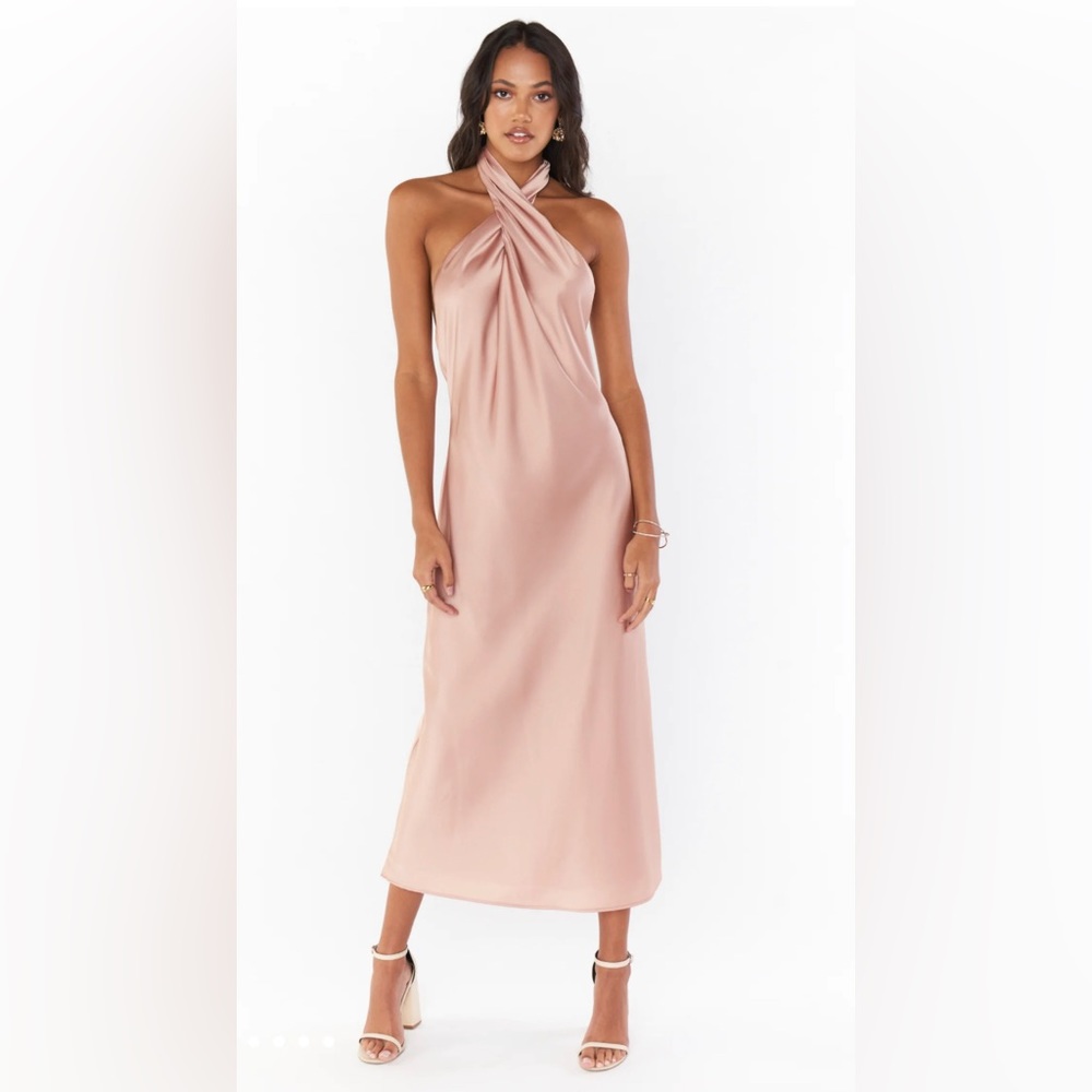 Show Me Your Mumu Jasmine Halter Midi Dress